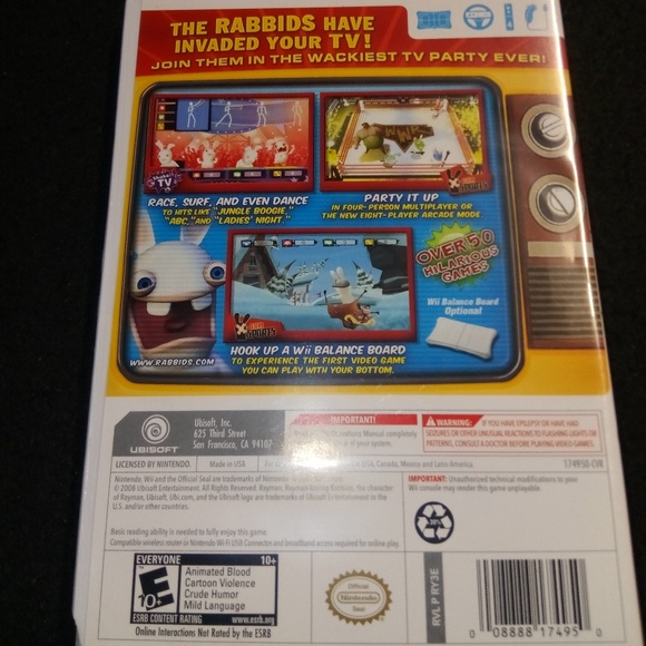 Rayman Raving Rabbids wii video game - Picture 3 of 3